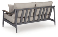 Ocean Beach - Loveseat With Cushion - Gray