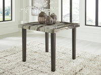 Jeshina - Square Dining Room Counter Table - Dark Brown / Beige