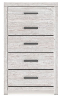 Cayboni - Five Drawer Chest - Whitewash
