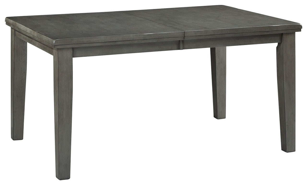 Hallanden - Rectangular Dining Room Butterfly Extension Table - Gray