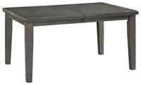 Hallanden - Rectangular Dining Room Butterfly Extension Table - Gray
