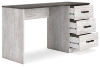 Shawburn - Home Office Desk - White / Dark Charcoal Gray