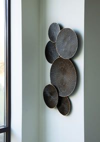 Rhetlen - Wall Decor - Black / Gold Finish