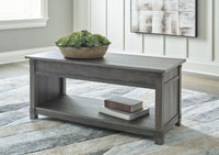 Freedan - 3 Pc. - Coffee Table, 2 End Tables - Grayish Brown