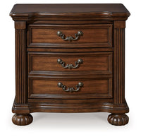 Lavinton - Three Drawer Night Stand - Brown