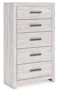 Cayboni - Five Drawer Chest - Whitewash