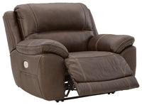 Dunleith - Zero Wall Recliner w/PWR HDRST - Chocolate