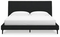 Cadmori - Upholstered Bed With Roll Slats