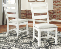 Valebeck - Dining UPH Side Chair (Set of 2) - Beige / White