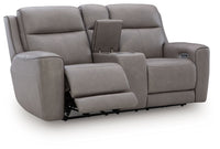 5Z-Comfort - Relaxation - Power Reclining Loveseat with Console / Adj Headrest