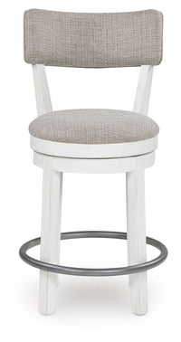 Robbinsdale - Upholstered Swivel Barstool (Set of 2) - Antique White
