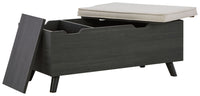 Yarlow - Storage Bench - Dark Gray