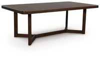 Dilenno - Rectangular Dining Room Extension Table - Dark Brown