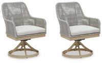 Seton Creek - Swivel Chair With Cushion (Set of 2) - Gray