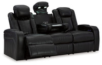 Caveman Den - Power Reclining Sofa With Adj Headrest - Midnight