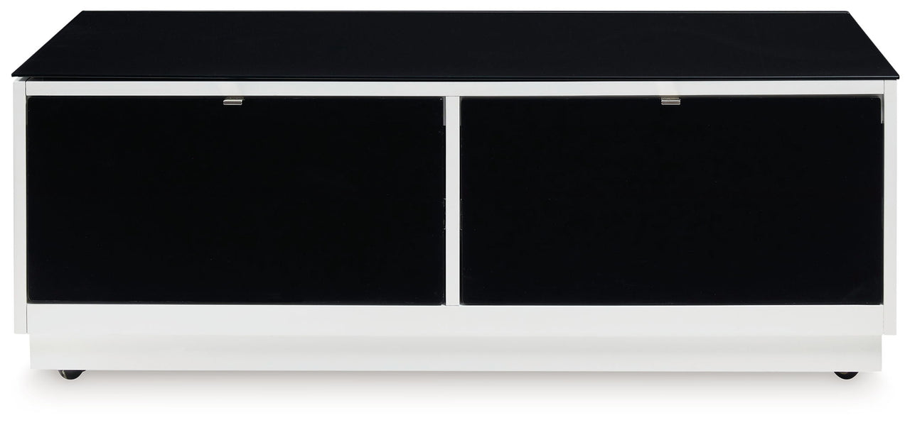 Gardoni - Rectangular Cocktail Table - White / Black