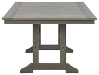 Visola - RECT Dining Table w/Umb OPT - Gray