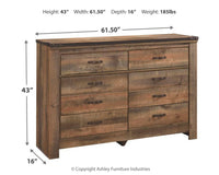 Trinell - Six Drawer Dresser - 61.34