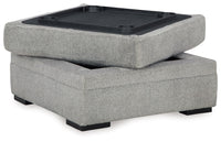 Casselbury - Ottoman With Storage - Cement