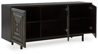 Fair Ridge - Accent Cabinet - Distressed Black