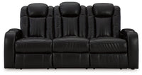 Caveman Den - Power Reclining Sofa With Adj Headrest - Midnight