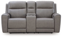 5Z-Comfort - Relaxation - Power Reclining Loveseat with Console / Adj Headrest