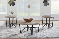 Deanlee - Occasional Table Set (Set of 3) - Grayish Brown / Black