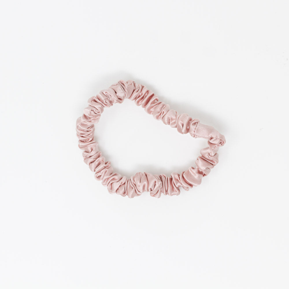 Blissy Skinny Scrunchies - Black, Gold, Pink