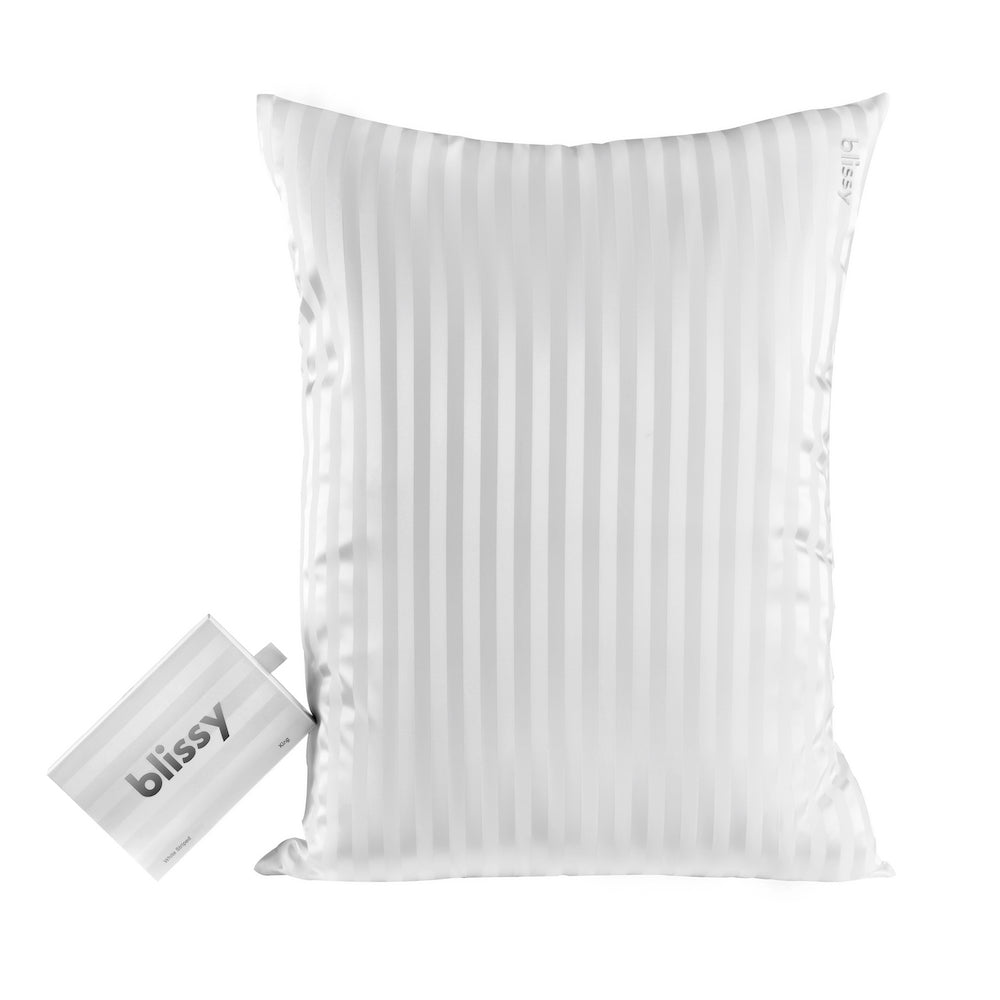 Pillowcase - White Striped - Standard
