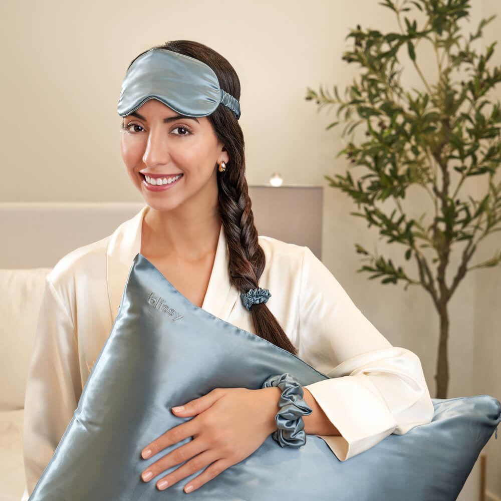 Blissy Dream Set - Ash Blue - Queen