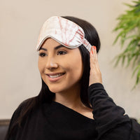 Sleep Mask - Rose White Marble