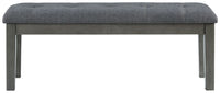 Hallanden - Large UPH Dining Room Bench - Black / Gray