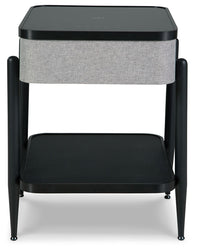 Jorvalee - Accent Table with Speaker - Gray / Black