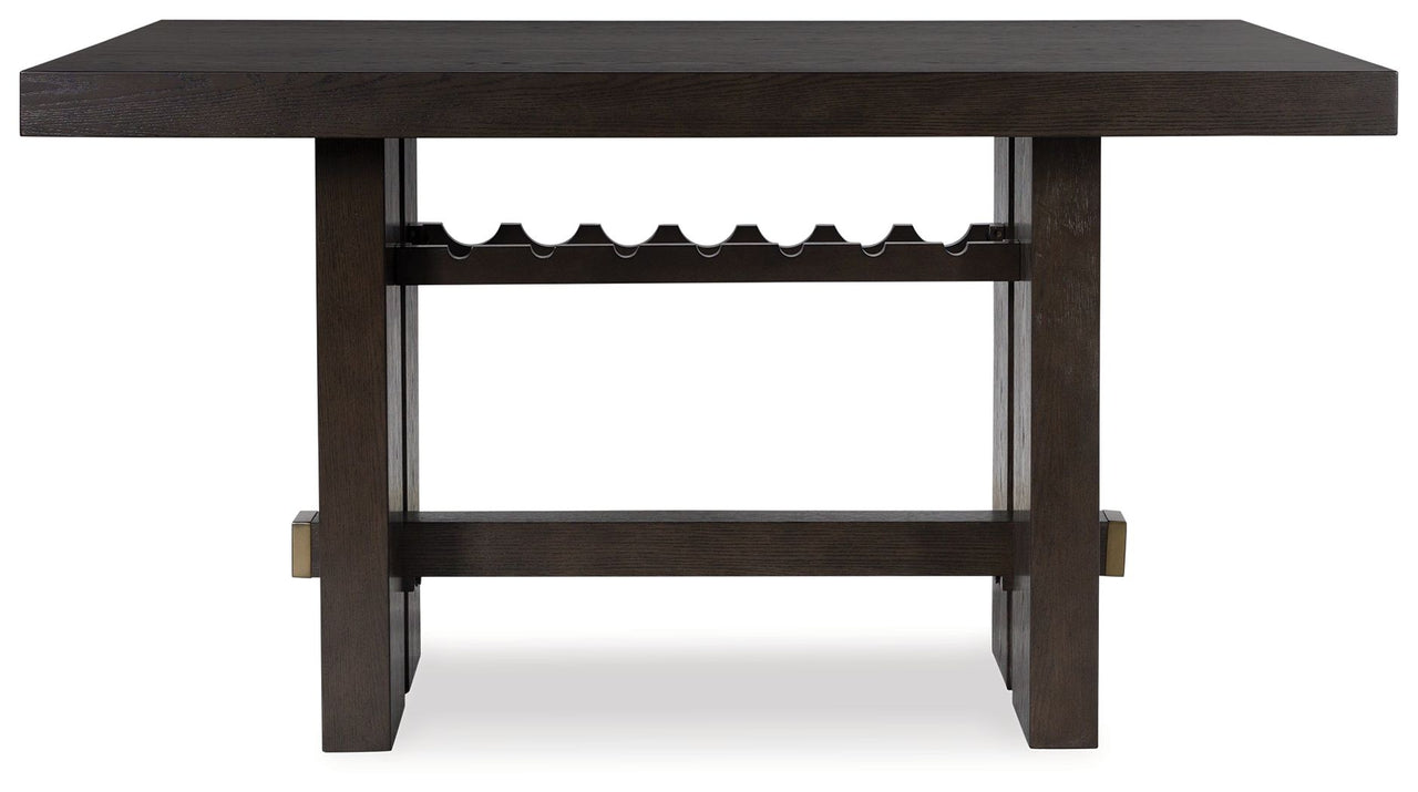 Burkhaus - Rectangular Dining Room Counter Table - Dark Brown