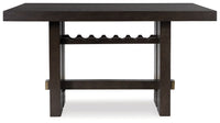 Burkhaus - Rectangular Dining Room Counter Table - Dark Brown