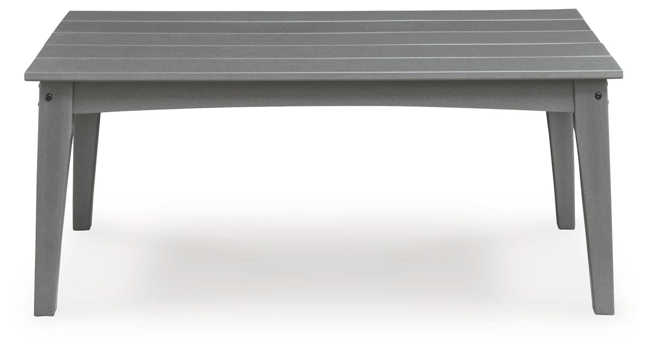 Cove Beach - Rectangular Cocktail Table - Gray