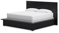 Londer - King Panel Bed - Black