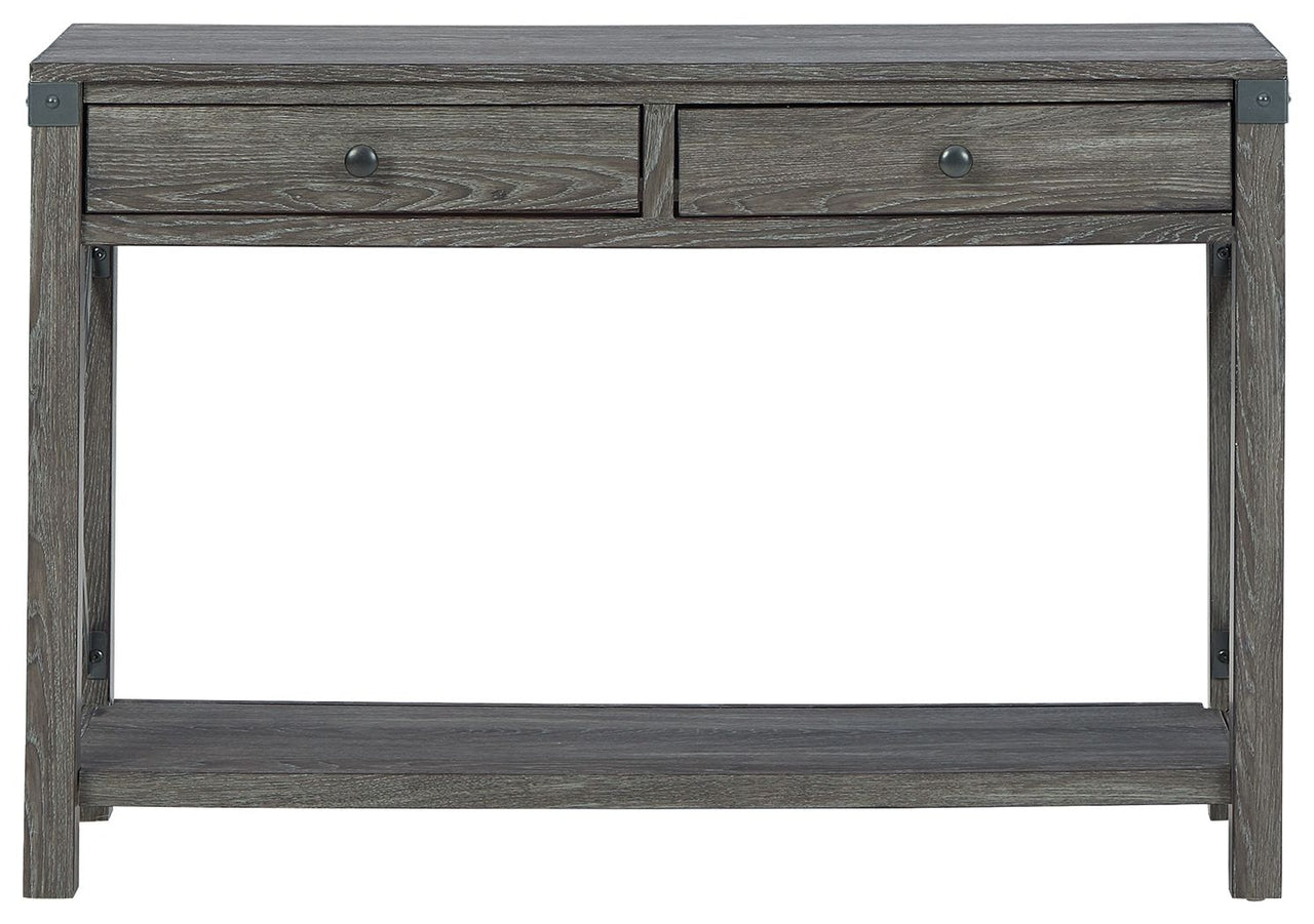 Freedan - Console Sofa Table - Grayish Brown
