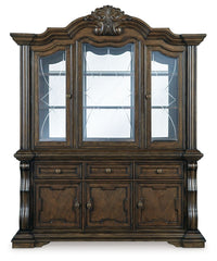 Maylee - Dining Buffet And Hutch - Dark Brown