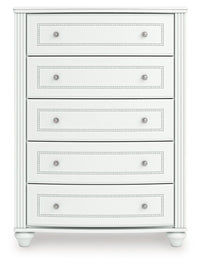 Kozlani - Five Drawer Chest - White