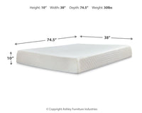10 Inch Chime Memory Foam - Firm Memory Foam Mattress