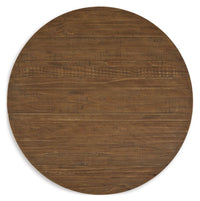 Mackifeld - Round Cocktail Table - Warm Brown