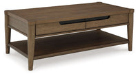 Roanhowe - Rectangular Cocktail Table - Brown