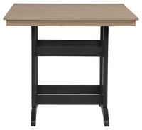 Fairen Trail - Square Counter TBL w/Umb OPT - Black / Driftwood