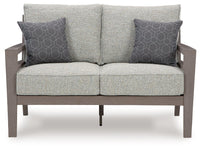 Hillside Barn - Loveseat W/Cushion - Gray / Brown