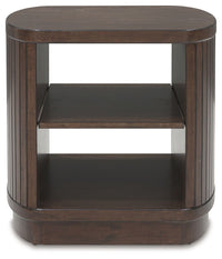 Korestone - Square End Table - Dark Brown