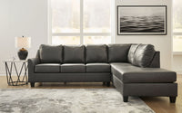 Valderno - 2-Piece Sectional With Raf Corner Chaise - Fog