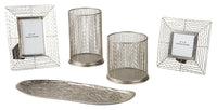 Dympna - Accessory Set (Set of 5) - Silver Finish