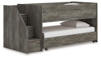 Frandern - Twin Over Twin Loft Bed - Gray