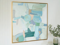 Wynburn - Wall Art - White / Blue / Green